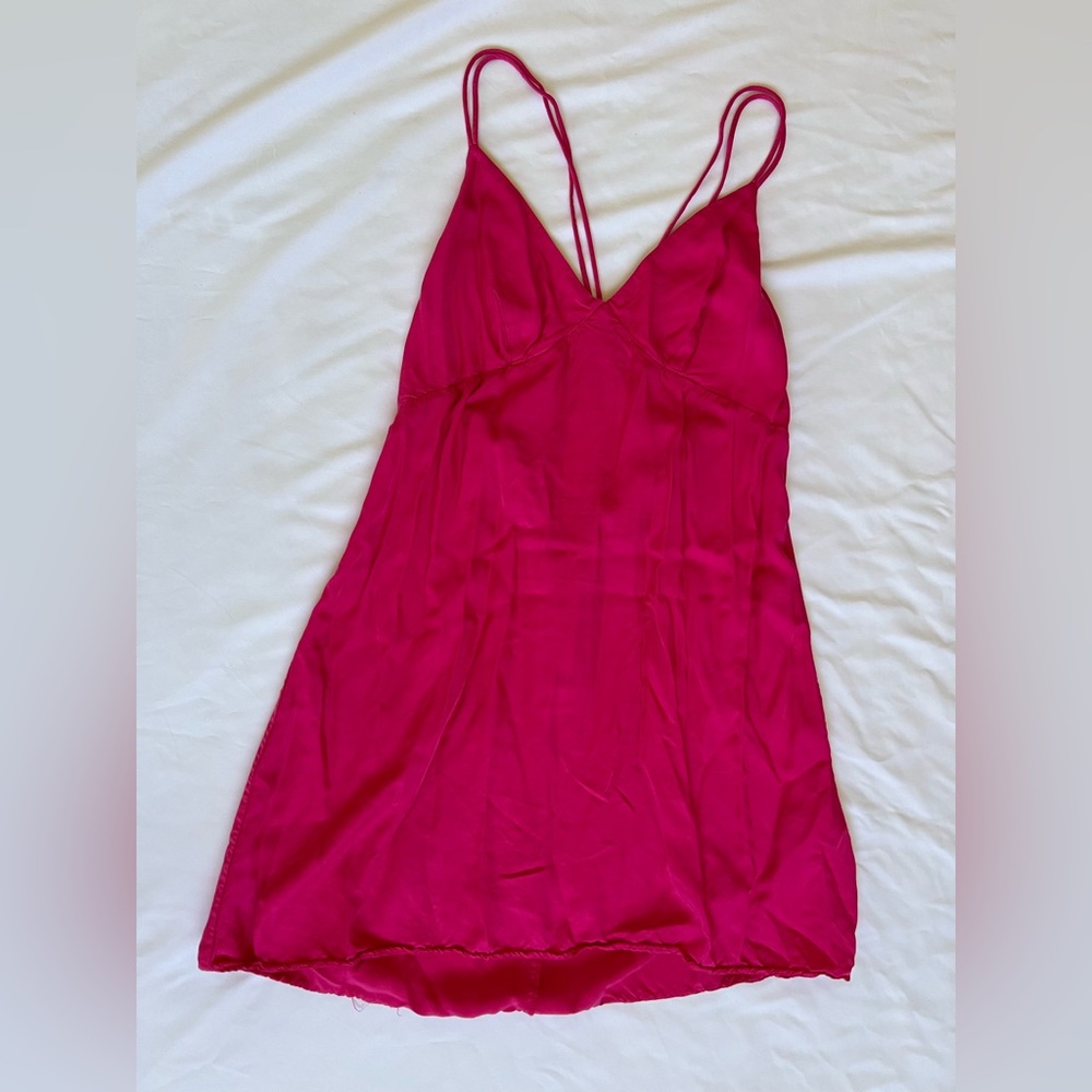Vibrant Pink Strappy Dress